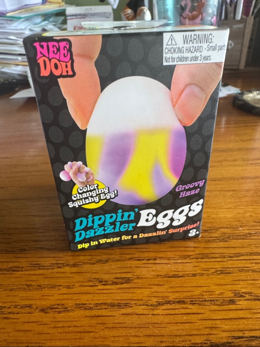 Nee Doh dipping dazzled Color-Changing Squishy Egg - Groovy Haze